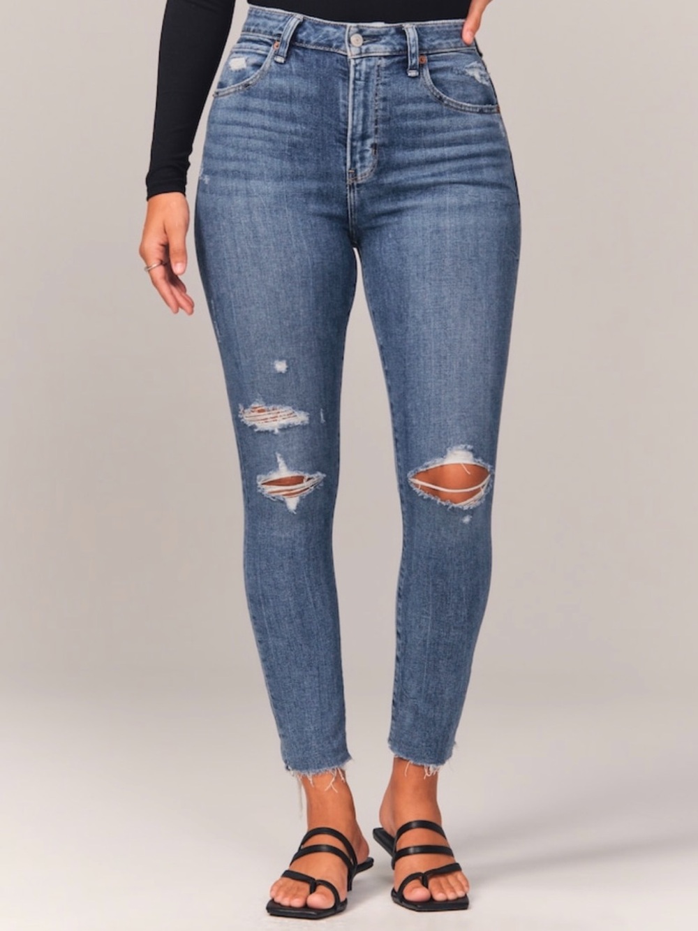 Abercrombie & Fitch Curve Love Skinny High Rise
